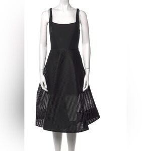 Halston Heritage Cocktail Aline Little Black Dress